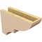 Ekena Millwork 4"W x 12"D x 8"H Classic Ridgewood Rough Cedar Woodgrain TimberThane Corbel, Primed Tan CORUR04X12X08RIDRCPR - alternate 3